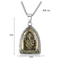 Lord Ganesh Necklace Amulet Pendant Elephant Jewelry Hindu Lucky Chain Silver Color 18in.