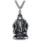 Lord Ganesh Necklace Ganesh God Pendant Elephant Jewelry Hindu Lucky Chain Silver Color 24in.