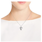 Safari Elephant Head Necklace Elephant Pendant Jewelry Lucky Chain Gift 925 Sterling Silver Color 18in.