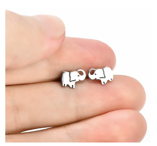 Elephant Earrings Lucky Elephant Jewelry 925 Sterling Silver Earring