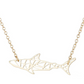 Origami Shark Necklace Pendant Shark Charm Chain Birthday Gift 18in.