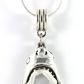 Movable Jaws Shark Head Pendant Open Mouth Shark Jewelry Necklace Chain 22in.