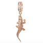 Rose Gold Alligator Pendant Crocodile Diamond Charm Bracelet Pendant Gator Jewelry Birthday Gift 925 Sterling Silver