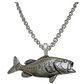 Trout Fish Necklace Trout Fish Pendant Fish Jewelry Fisherman Birthday Gift Chain Stainless Steel 20in.