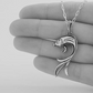 Butterfly Koi Fish Necklace Charm Pendant Heart Asian Chinese Japanese Jewelry Fisherman Birthday Gift 925 Sterling Silver