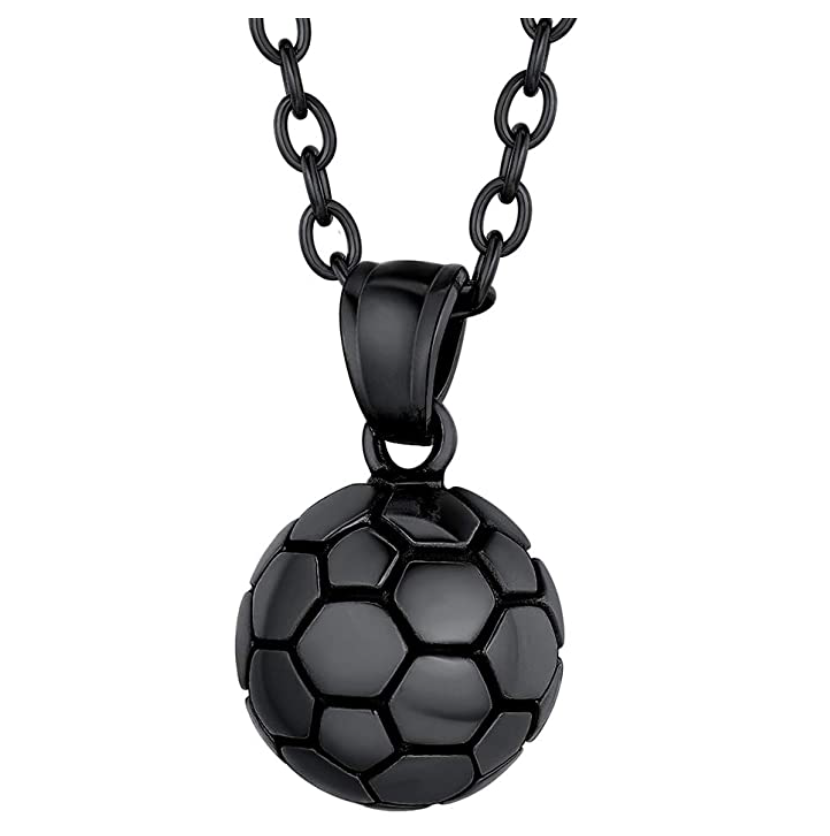 Football Necklace Stainless Steel Necklace Chain, Soccer Chain Necklace  Boys Necklace Football Gifts For Girls Pendant Necklace Silver Unisex  Jewelry