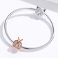 Cute Ladybug Charm Diamond Bracelet Pendant Lady bug Jewelry Birthday Gift 925 Sterling Silver