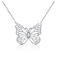 Butterfly Necklace Pendant Butterfly Jewelry Lucky Chain Birthday Gift 925 Sterling Silver 20in.