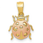 14K Gold Ladybug Pendant Ladybug Jewelry Lucky Birthday Gift