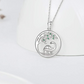 Tree Of Life Dinosaur Diamond Necklace Pendant Baby Dinosaur Jewelry Lucky Chain Birthday Gift 925 Sterling Silver 20in.