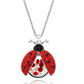 Copy of Ladybug Memorial Necklace Pendant Ashes Locket Cremation Ladybug Jewelry Lucky Chain Birthday Gift Stainless Steel 20in.