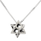 3D Merkaba Pendant Star Tetrahedron Necklace Pendulum Healing Reiki Pendant Chain Sacred Geometry Kabbalah Jewelry 925 Sterling Silver 18 - 24in.
