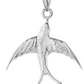 Swallow-Tailed Kite Bird Pendant For Necklace Chain Seagal Beach Ocean Tropical Jewelry Hawaiian Gift 925 Sterling Silver