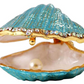 Seashell Trinket Box Ring Holder Ocean Tropical Surfer Pearl Mussel Clam Jewelry Hawaiian Gift