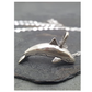 Orca Killer Whale 3D Marine Necklace Pendant Killer Whale Beach Ocean Tropical Jewelry Hawaiian Chain Gift 925 Sterling Silver 20in.