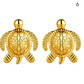Turtle Earrings Celtic Knot Trinity Sea Turtle Jewelry Hawaiian Gift Gold Steel Stainless Steel