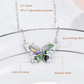 Abalone Butterfly Necklace Pendant Butterfly Jewelry Gift 925 Sterling Silver Chain 20in.
