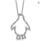 Cute Penguin Diamond Necklace Pendant Penguin Jewelry Birthday Gift 925 Sterling Silver Chain 20in.