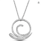 Cute Snail Diamond Necklace Pendant Snail Jewelry Birthday Gift 925 Sterling Silver Chain 20in.