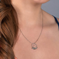 Cute Snail Diamond Necklace Pendant Snail Jewelry Birthday Gift 925 Sterling Silver Chain 20in.