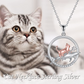 Cute Cat Shark Necklace Pendant Cat Shark Jewelry Birthday Gift 925 Sterling Silver Chain 20in.