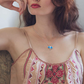 Cute Blue Opal Stingray Necklace Pendant Sting Ray Beach Ocean Tropical Jewelry Hawaiian Gift 925 Sterling Silver 20in.