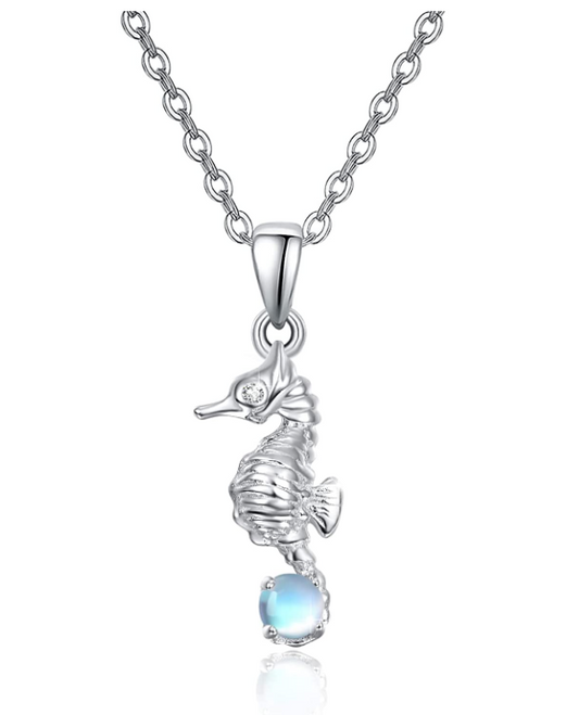Sea Horse Necklace Pendant Seahorse Jewelry Birthday Gift 925 Sterling Silver