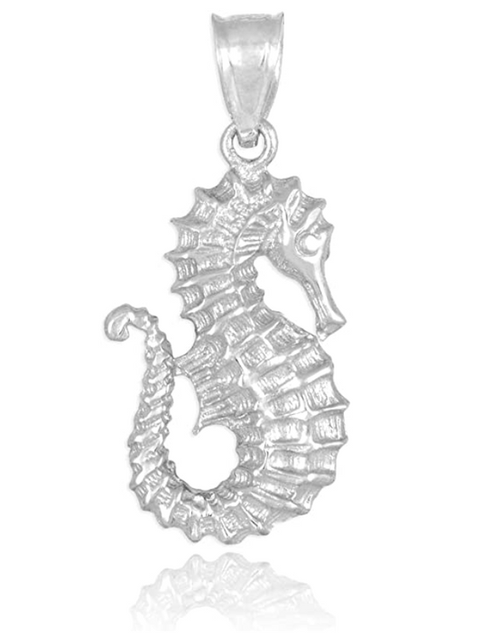 Sea Horse Charm Bracelet Pendant for Necklace Seahorse Jewelry Birthday Gift 925 Sterling Silver