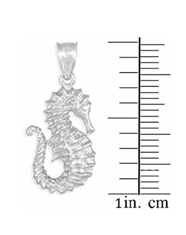 Cute Sea Horse Necklace Pendant Seahorse Jewelry Birthday Gift 925 Sterling Silver