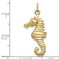10K Gold Sea Horse Charm Pendant for Necklace Seahorse Jewelry Birthday Gift