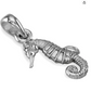 Sea Horse Charm Pendant for Necklace Seahorse Jewelry Birthday Gift 925 Strling Silver