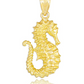 14K Gold Sea Horse Charm Bracelet Pendant for Necklace Seahorse Jewelry Birthday Gift