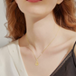14K Gold Sea Horse Charm Pendant Diamond Necklace Seahorse Jewelry Birthday Gift 925 Sterling Silver Chain 18in.