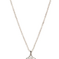 Hula Flower Birthstone Necklace Diamond Pendant Hawaiian Tropical Flower Jewelry Birthday Gift 925 Sterling Silver 18in.
