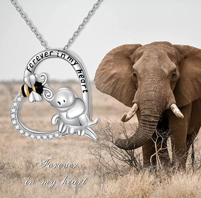 Cow Cat Elephant Unicorn Snake Butterfly Shark Dolphin Fairy Pendant Diamond Heart Love Necklace]Jewelry Birthday Gift Chain 925 Sterling Silver 18in.