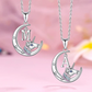Girls Letter Name Cute Unicorn Diamond Pendant Pink Blue Purple Unicorn Kids Jewelry Birthday Gift 925 Sterling Silver Chain 18in.