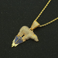 Iced Out Polar Bear Diamond Necklace Pendant Gold Polar Bear Hip Hop Jewelry Gift 24in.