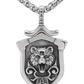 Bear Head Necklace Pendant Celtic Bear Jewelry Norse Viking Hunter Nordic Gift Stainless Steel 24in.