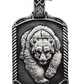 Bear Dog Tag Necklace Pendant Celtic Bear Jewelry Black Norse Viking Hunter Nordic Gift Stainless Steel 24in.