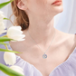 Giraft Tree Necklace Diamond Pendant Rainbow Flower Giraft Jewelry Women Mother Wife Girl Gift 925 Sterling Silver Chain 18in.