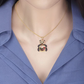 Crystal Diamond Panda Bear Necklace Pendant Panda Bear Jewelry Women Mother Wife Girl Gift 925 Sterling Silver Chain 18in.