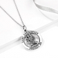 Saint Christopher Medallion Pendant Necklace St. Christopher Jewelry Roman Catholic Chain 925 Sterling Silver Gift 18in.