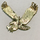 Large 14K Gold Bald Eagle Pendant For Chain Necklace Gold Charm Bracelet Bald Eagle Bird Jewelry Father Dad Gift