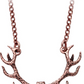 Elk Antlers Antique Necklace Pendant Deer Moose Jewelry Norse Viking Hunter Nordic Gift Stainless Steel 20in.
