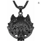 Stainless Steel Dragon Head Pendant Necklace Dragon Jewelry Lucky Chinese Japanese Asian Oriental Gift Chain Gold Silver Black 24in.