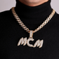 Custom Letter Necklace Name Pendant Chain Gold Silver Diamond Hip Hop Jewelry #4
