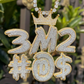 Custom King Crown Letter Necklace Name Pendant Chain Gold Silver Diamond Hip Hop Jewelry #25