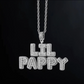 Custom Baguette Bubble Letter Necklace Name Pendant Chain Gold Silver Diamond Hip Hop Jewelry #28