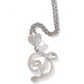 Custom Cursive Heart Letter Necklace Name Pendant Chain Gold Silver Diamond Hip Hop Jewelry #30