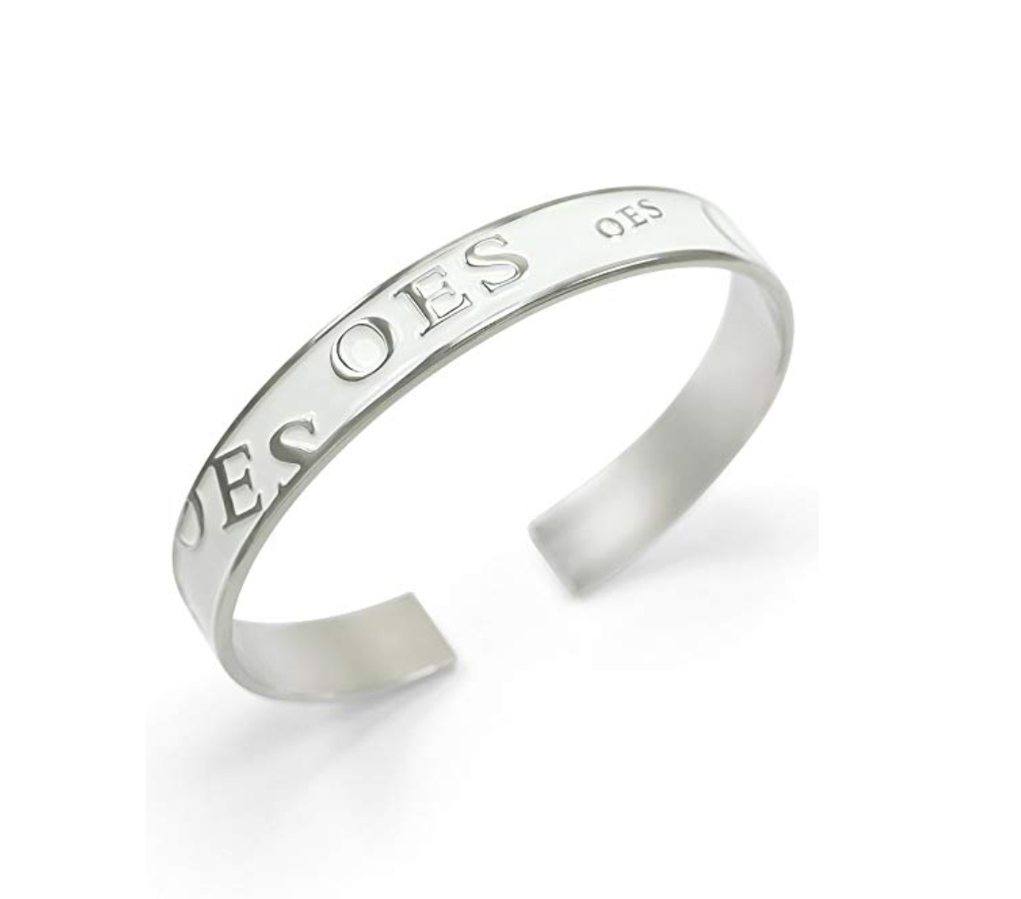 O.E.S Ring Sisterhood Mason Silver Jewelry OES Masonic Gift Silver Ring Order of The Eastern Star